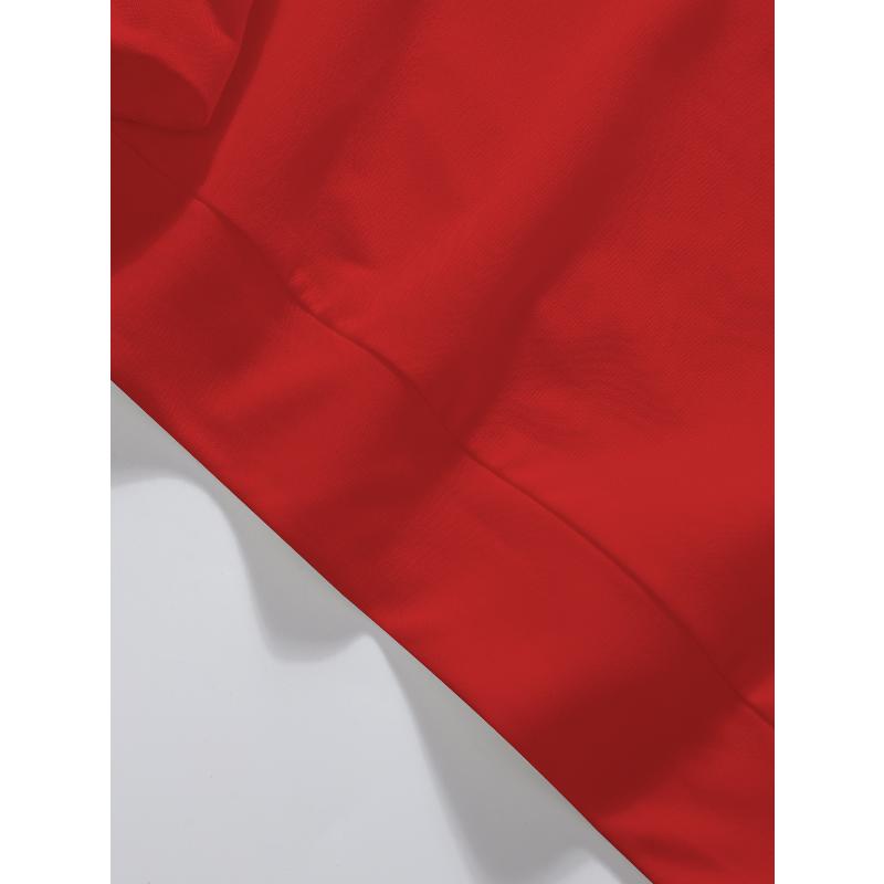 Polyester Women's Crew Neck Sweatshirt Wrinkle Resistant Long Sleeve