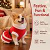 Fashion Cute Cats Dogs Christmas Dress Soft Warm Santa Claus Cosplay Costume Creative Breathable Pet Xmas Skirt Winter