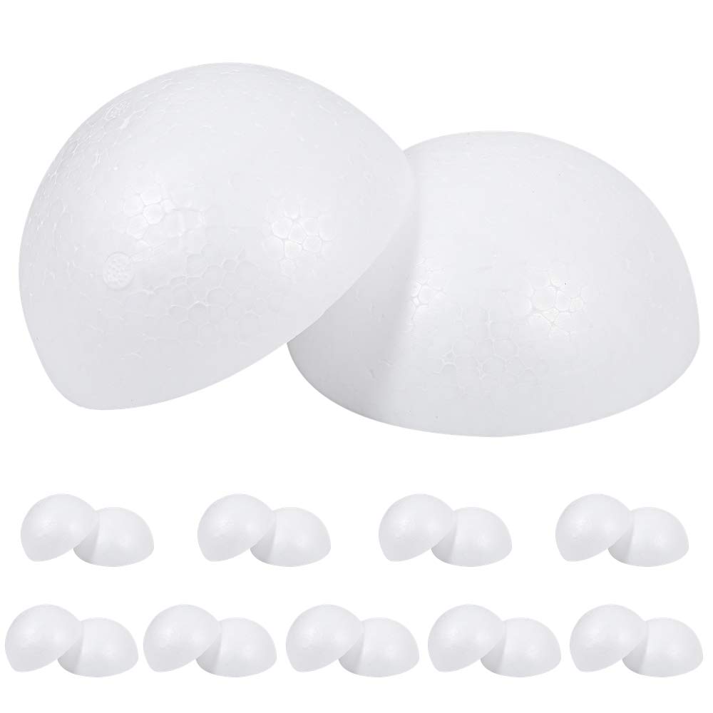 

TKY Styrofoam Semicircular Styrofoam Handmade DIY Tsumami Set of 20 Balls, Balls, Crafts, Crafts, Zaiku, (8cm)