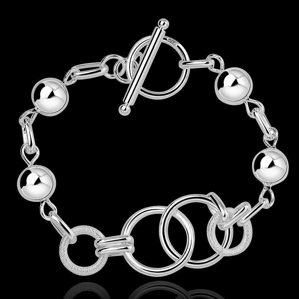 Buy Hot New 925 Sterling Silver Bracelets Women Wild Creative Circle