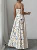 2026 European & American Summer Fashion Spaghetti Strap Print Dress