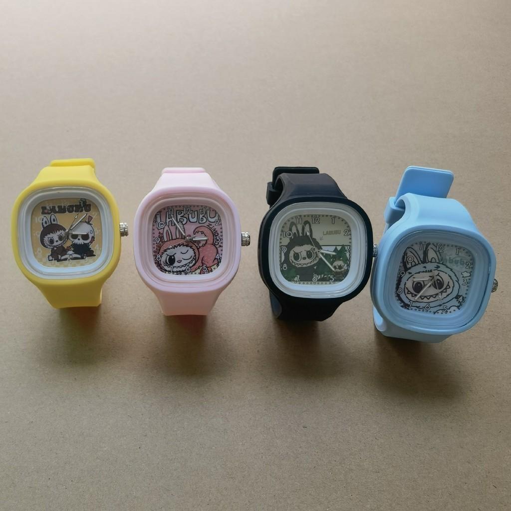 Stylish Cartoon Labubu Silicone Quartz Watch For Students And All Ages