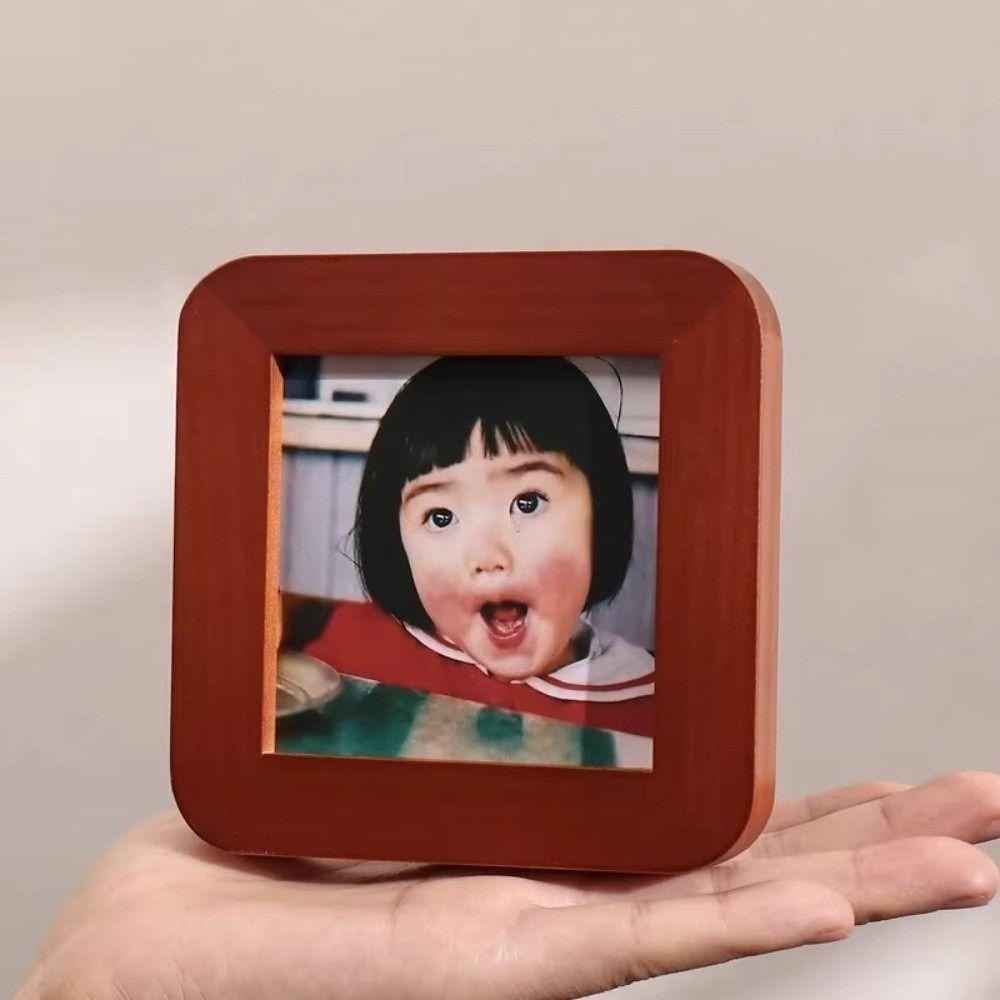 New Mini Picture Frame 9x9cm Home Decor Children's Photo Frame Vintage Porta Retrato Decoration Frames Gift