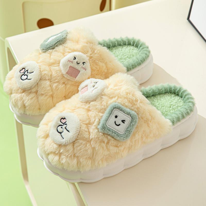 Хлопковые тапочки с липучками из хлопка женские домашние теплые удобные милые парные — фото 7