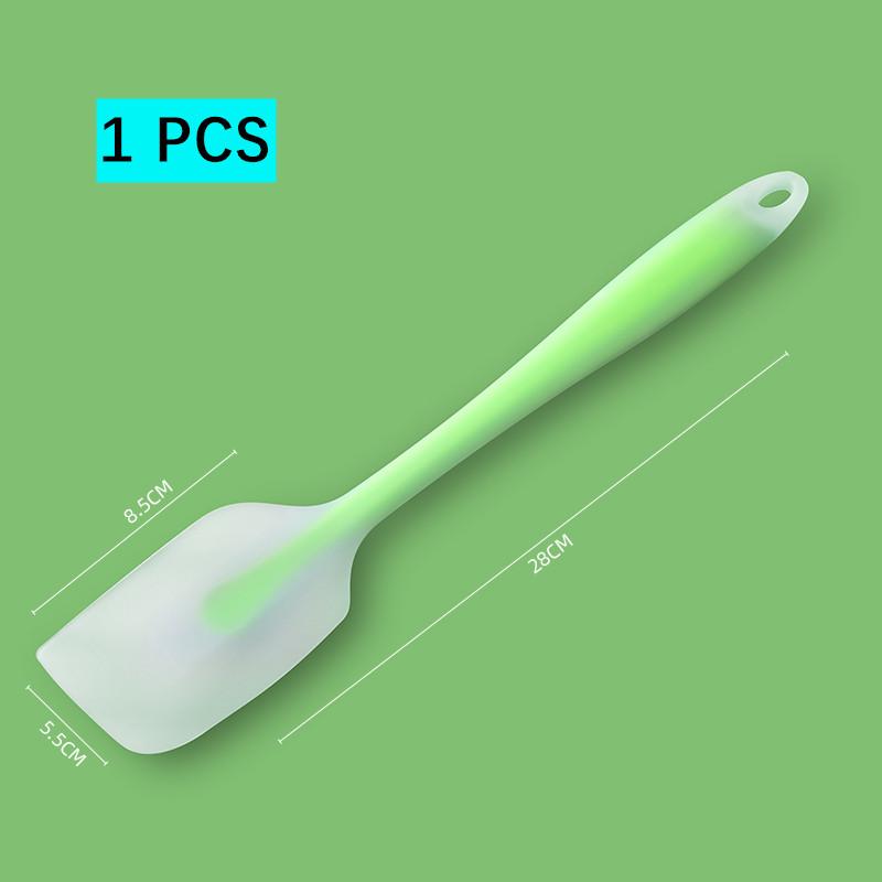 Venlohome 1/2Pcs Silicone Pastry Scraper Spatula Food Grade Non-Stick Cake Scraper Spatula Cream Butter Spatula Baking Spatula