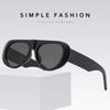 Fashion Wide Legs Sun Glasses Vintage UV400 Eyewear UV Protection Large Frame Sunglasses  Selfie