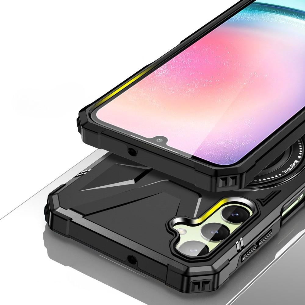 MagSafe Case for Samsung Galaxy A54 5G, Armored with Stand and Holder Plate, Black