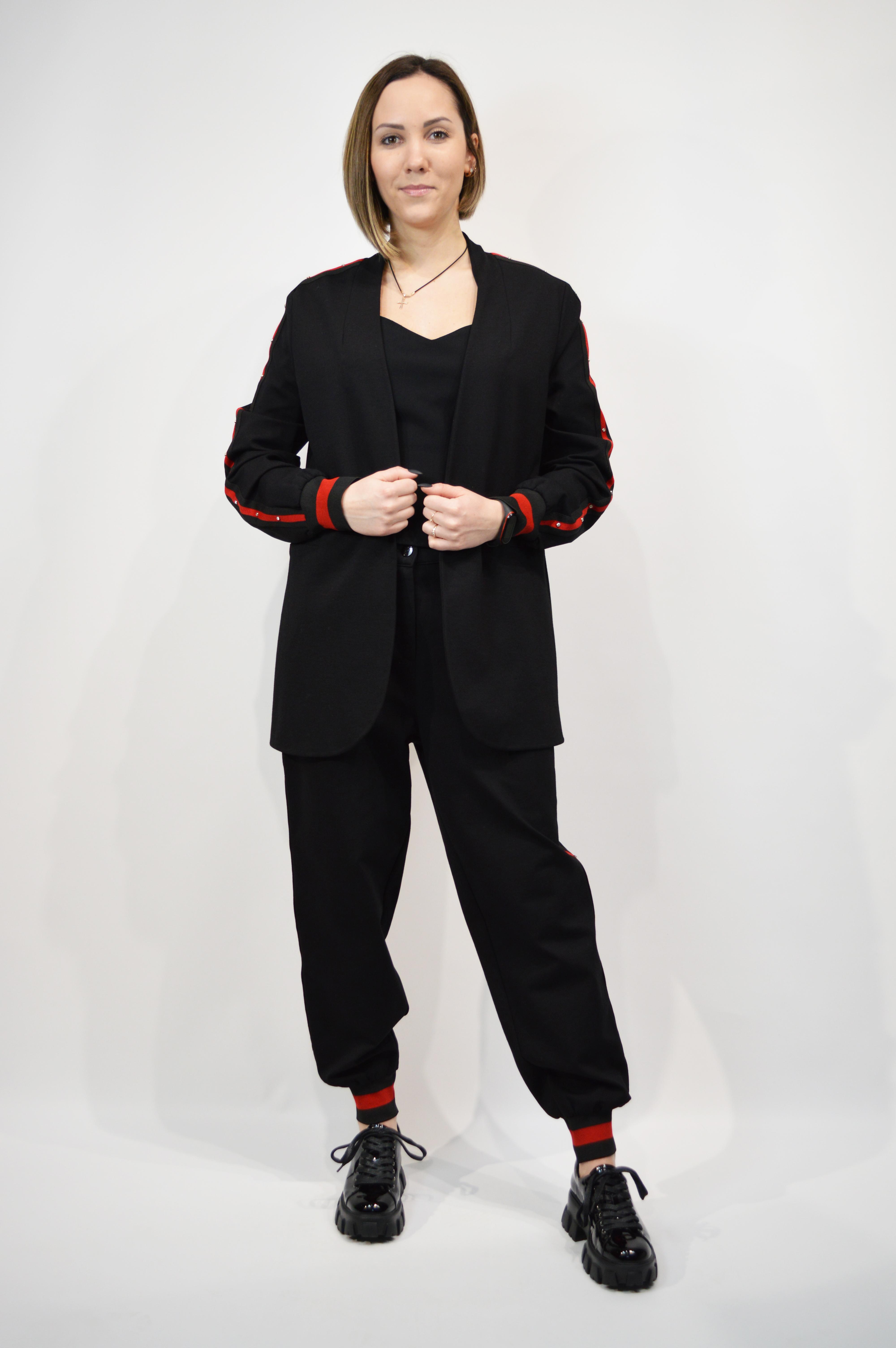 

Костюм жіночий GALIFE 99302 44 Чорний Піджак та штани 48 чорний