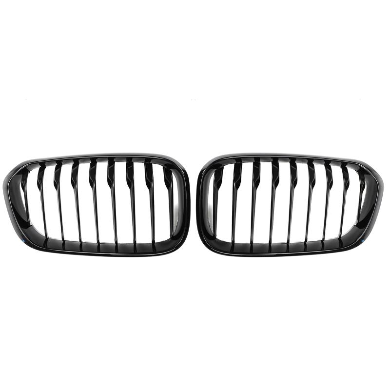 

2015-2017 Front Bumper Kidney Grill Grille Glossy Black Racing Grille Sports Slat For BMW F20 F21 120i 1 Series 2015 2016 2017