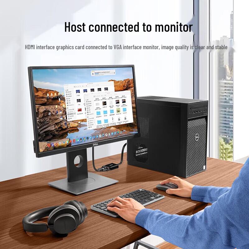 UGREEN HDMI to VGA Converter with Audio & Power