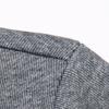 Herren Herbst Winter Pullover Revers ärmellos einreihig einfarbig gefälschte zweiteilige elastische Knöpfe lässig gestreift Plus Größe mittellange Herren
