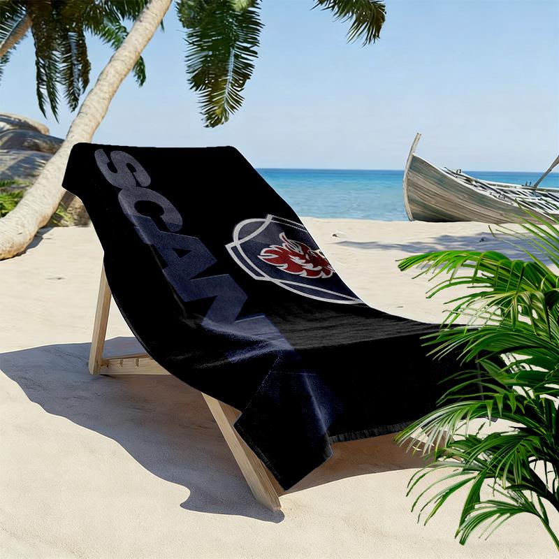 Scania 2D Flat Print Beach Towel, Large Soft Quick Dry Towel for Beach Camping SwimmingDSTJ0925458