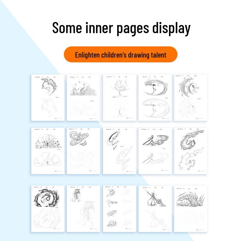 Książka do śledzenia i rysowania dla uczniów szkół podstawowych: Kreskówki z patyczaków dla początkujących