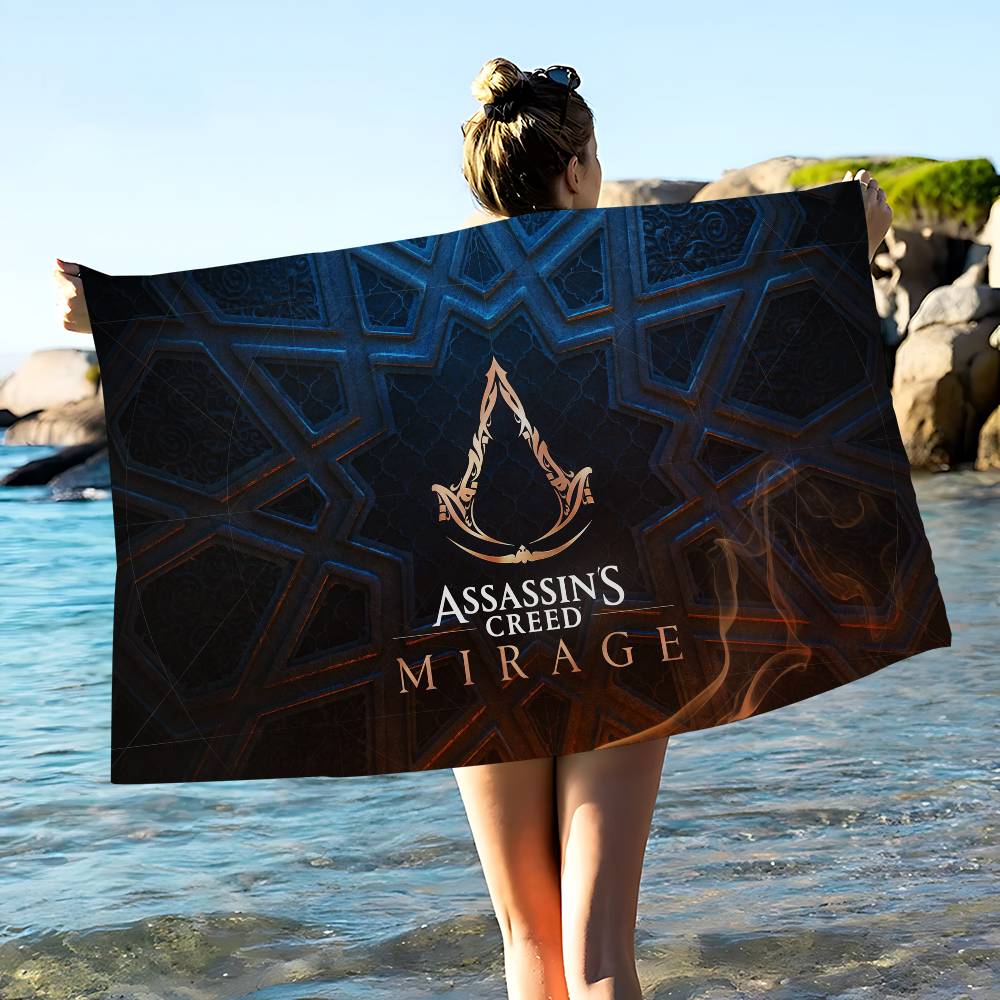 Spiel A-Assassins C-Creeds Mikrofaser Strandtuch Saugfähig Schnelltrocknend Weich Yoga Schwimmen Resort Bergsteigen Handtuch