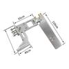 Aluminiumlegierung 110mm Wasserabsorbierendes Ruder Aluminium Saug-Ruder mit Heck 4MM Wellenhalterung für CAT RC Jet-Boots Teile
