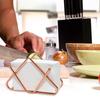 Iron Paper Towel Holder Triangle Shape Stainless Large Capacity Polished No Deformation Bar Office Kitchen Table Napkin Holder Napkin Dispenser