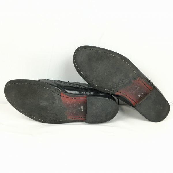 Regal Made In Japan Wingtip Business Shoes Black Size 25.5(USED)