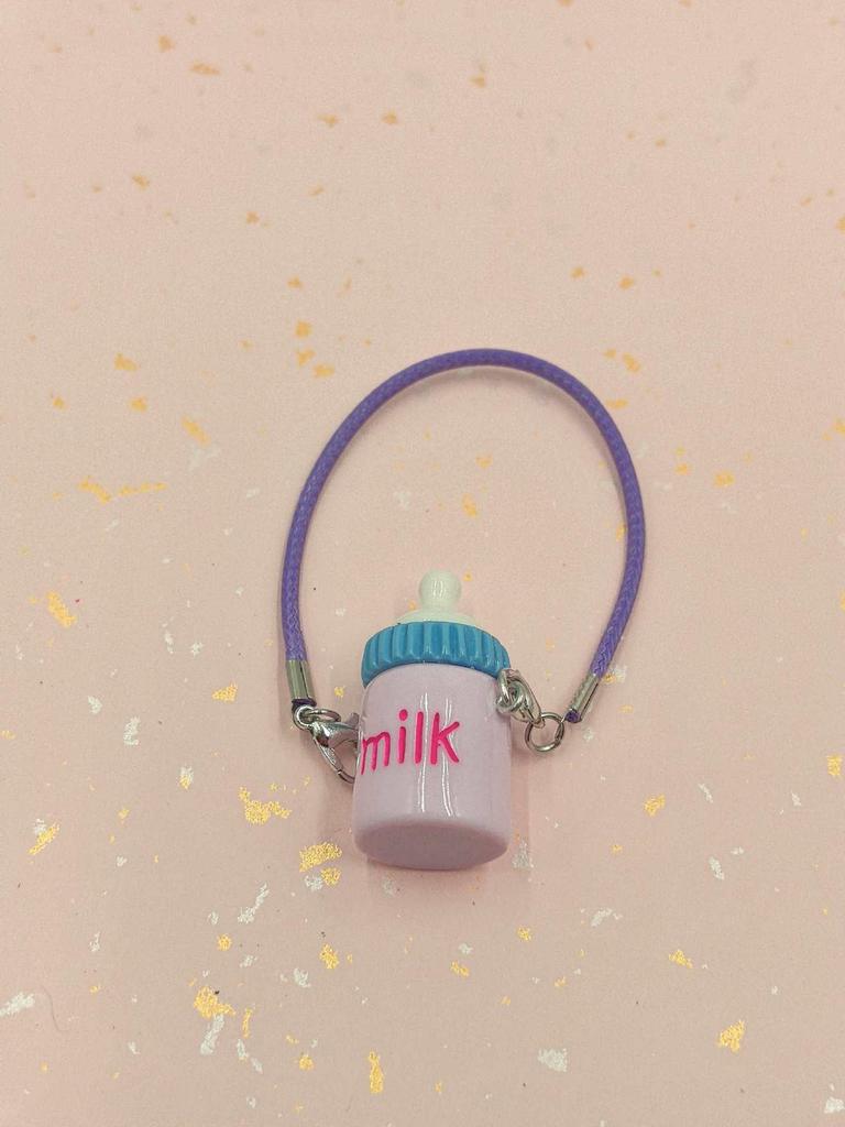 Miu-Style Dollhouse Miniature Accessories: Cute Kettle, Thermos, Milk Bottle, Pendant, Doll Figure, Crossbody Bag Ornament