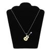 Musical Guitar Pendant with 60cm/24in Chain Hip Hop Music Style Stainless Steel Guitar Pendant Jewelry Personalized Gift