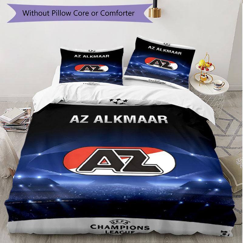 3pcs Duvet Cover Set (1*Duvet Cover + 2*Pillowcase, Without Core), AZ Alkmaar Print Soft All‑Season Bedding Set, Home Bedroom Decor Gift