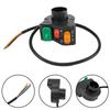 22mm Motorcycle Switch Accessories Black Button DC 12V