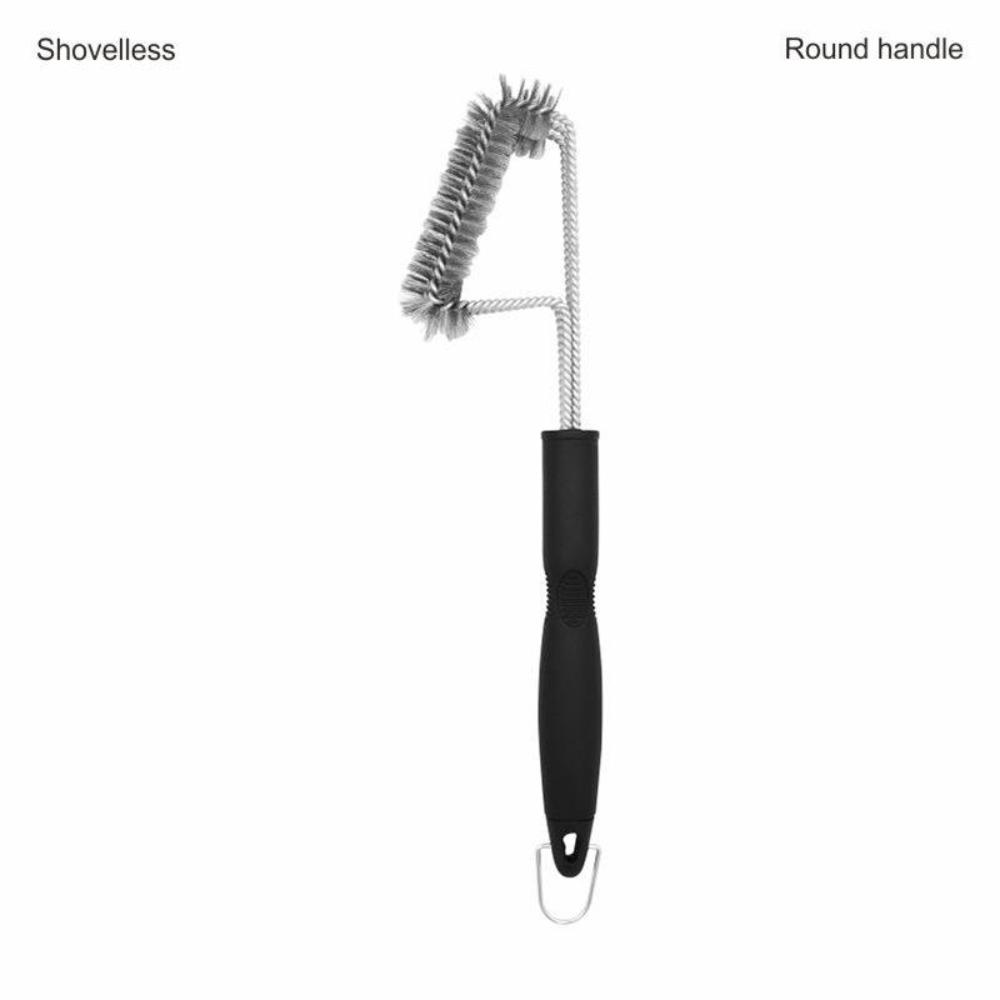 BBQ BBQ Brush Steel Wire Brush 18 Inch Three-layer Cleaning Brush Oven Cleaning Three-head Brush BBQ Tool Brush