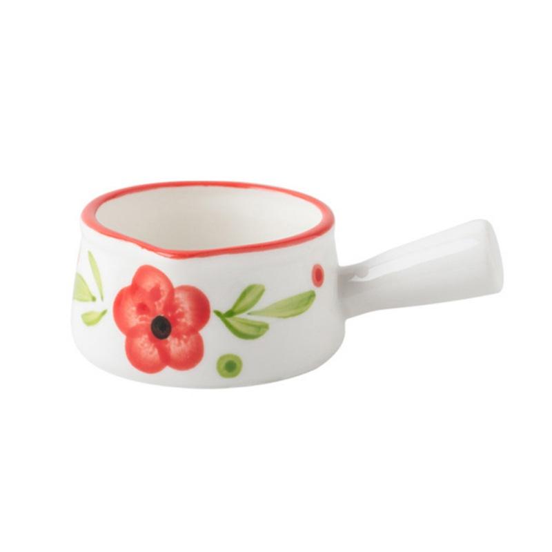 Cute Ceramic Milk Jug With Handle Espresso Cup Milk Cup Seasoning Sauce Vinegar Jug Coffee Syrup Jar Dipping Bowls
