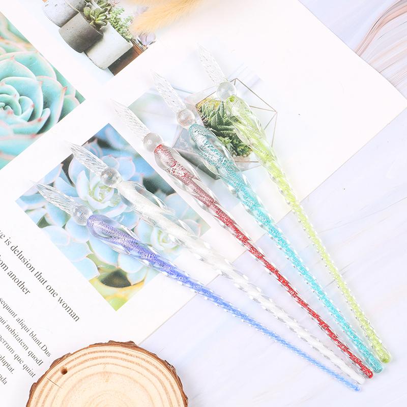 Glass Drip Fountain Pen Vintage Dip Dipping Pen Filling Ink Painting Supplies