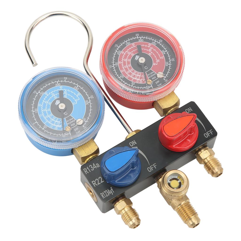 Manifold Gauge G14 Window Enlarged Detachable Air Conditioning Diagnostic Manifold Gauge for R22