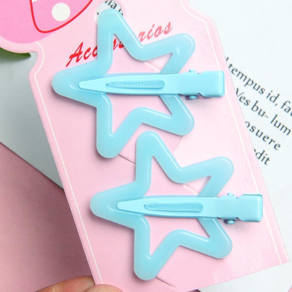 Colorful Star BB Hair Clips Cute Side Barrettes Hair Grip High Quality Star Hairpin