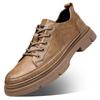 Large size men's tooling shoes trendy casual shoes lace-up soft-soled rubber men's shoes comfortable and non-slip Europe