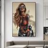 Abstract Sexy Tattood Women Art Poster Pop Art Girl Canvas Painting Street Art Picture