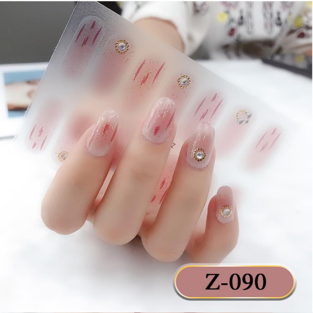 Z dreidimensionaler wasserfester No-Bake-Gel-Nagellack-Film Vollsticker einfacher europäischer und amerikanischer Stil fortgeschrittene Nagelfilm-Papier-Nagelsticker