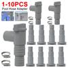 1-10pcs Pool Hose Adapter 32mm PVC Pool Filter Pump Adapter Durable Leak Proof Replacement Ground Pool Adapter for Outdoor
