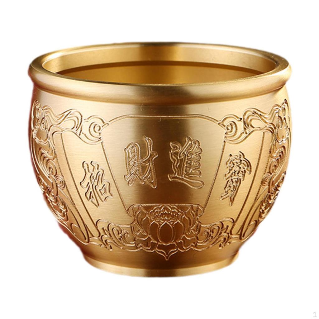 Chinese Money Attraction Bowl Home Accent Cornucopia Feng Shui Item for Office Space