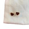 2025 Gold Trim Heart Stud Earrings: Korean Style, Exquisite, Versatile, High-Class Autumn/Winter Jewelry