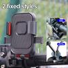 Fahrradnavigation Handyhalter Motorrad Elektrofahrrad Lenkerhalter Rückspiegelhalter Stoßfestes Fahr-Handystativ