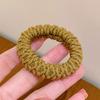 Elastico per Capelli a Scrunchie in Lussuosa Pelle Nera - Elastico Durevole per Capelli da Donna
