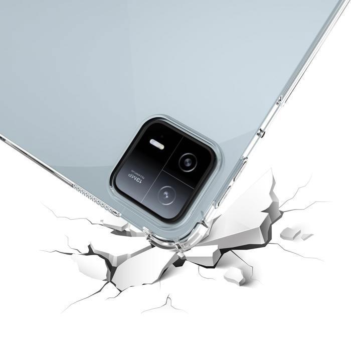 Case for Xiaomi Pad 6 / Pad 6 Pro - Phonillico - Shockproof - Soft Silicone - Transparent - 11 Inches