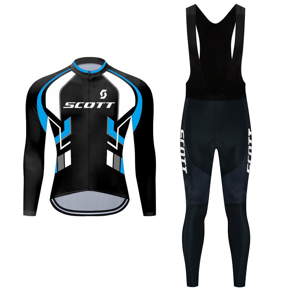 2026 Autumn Breathable Cycling Suit Autumn and Winter Cycling Suit Long Sleeve Strap Suit Mountain Road Bike