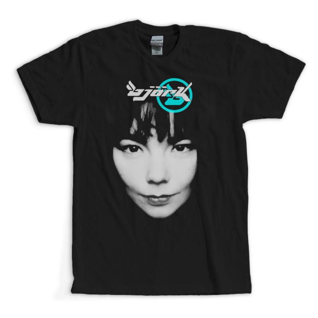 New Bjork Band Short Sleeve Cotton Black Full Size Unisex Shirt CM182