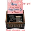 A Thousand Years Melody Popular Wedding BGM Wooden Music Box Famous Movie Hand Operated Movement Lovely Anniversary Couple Gift 3