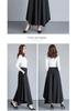 Plus Size Irregular Wide-Leg High-Waisted Korean Style Drape Skirt-Pants for Women - Spring & Summer