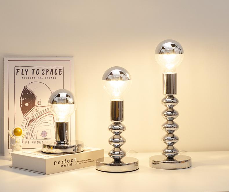 Retro Nordic LED Desk Lamp for Bedroom Bedside Bar Korean Ins Style Table Lamps  Decor Vintage Night Light Plug in Bauhaus Lamps