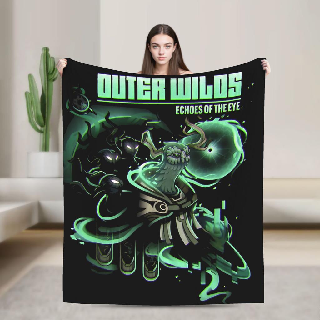 Outer Wilds Hearthian System Map Plush Blanket Kids Adult  Flannel Throw Blanket For Couch Bed Warm Soft Bedspread Gift Idea
