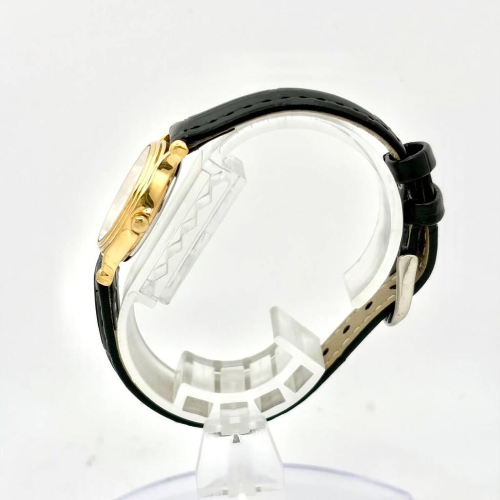 SEIKO Watch Gold Roman Numerals 840053 New Strap [New Battery] Ladies' 2P21-0200