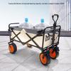 Foldable Outdoor Camping Utility Wagon with Brake
