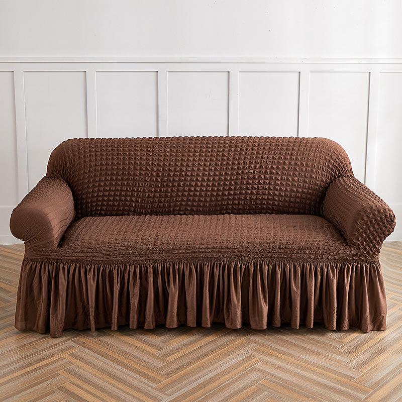 Чехол для дивана 1шт эластичный чехол юбка-пузырь подушка для дивана грязе- и пыленепроницаемое полотенце для дивана 190-230cm 2980₽