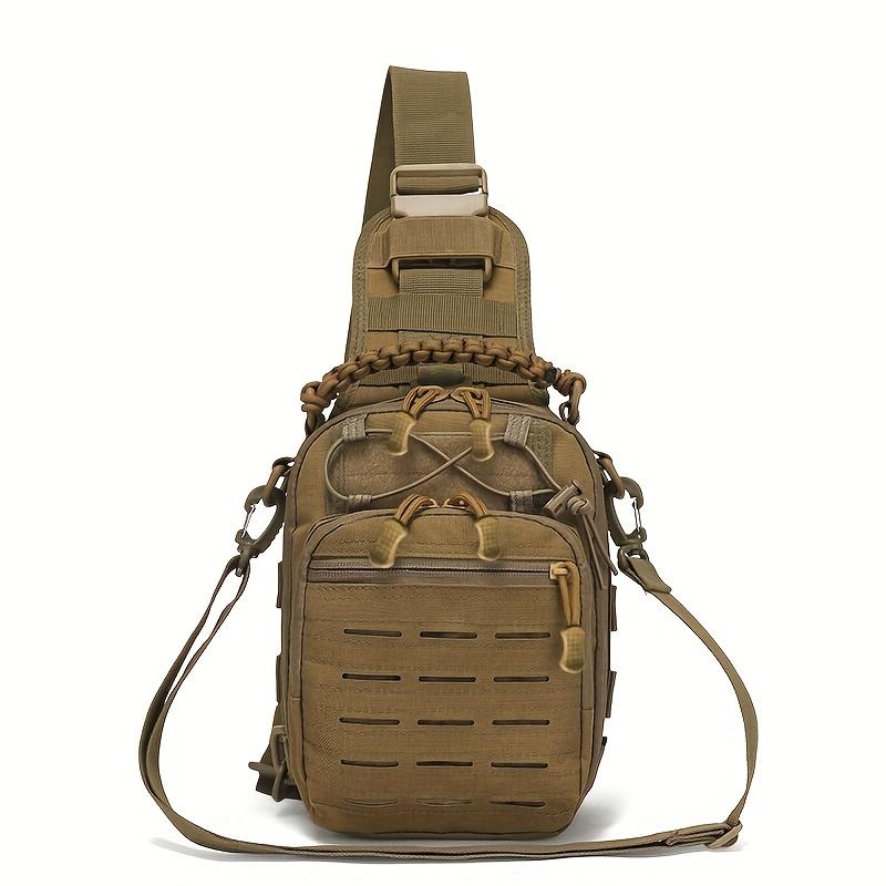Geantă de umăr rezistentă la uzură pentru sporturi în aer liber, cu compartimente multiple, Geantă crossbody durabilă cu capacitate mare pentru camping, antrenament și drumeții în aer liber