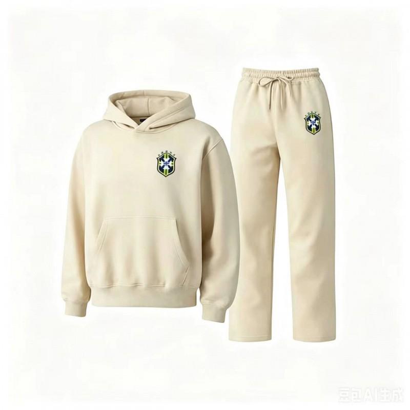 Completo da uomo casual con felpa con cappuccio e pantaloni coordinati Outfit sportivo streetwear Leggero Comodo